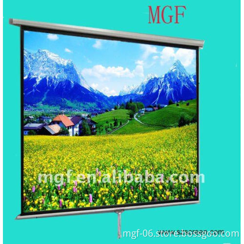 wall mounted Manual Screen / Manual self-lock projection screen